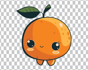 Cartoon Orange SVG, Orange Clip Art svg, Orange Cricut svg