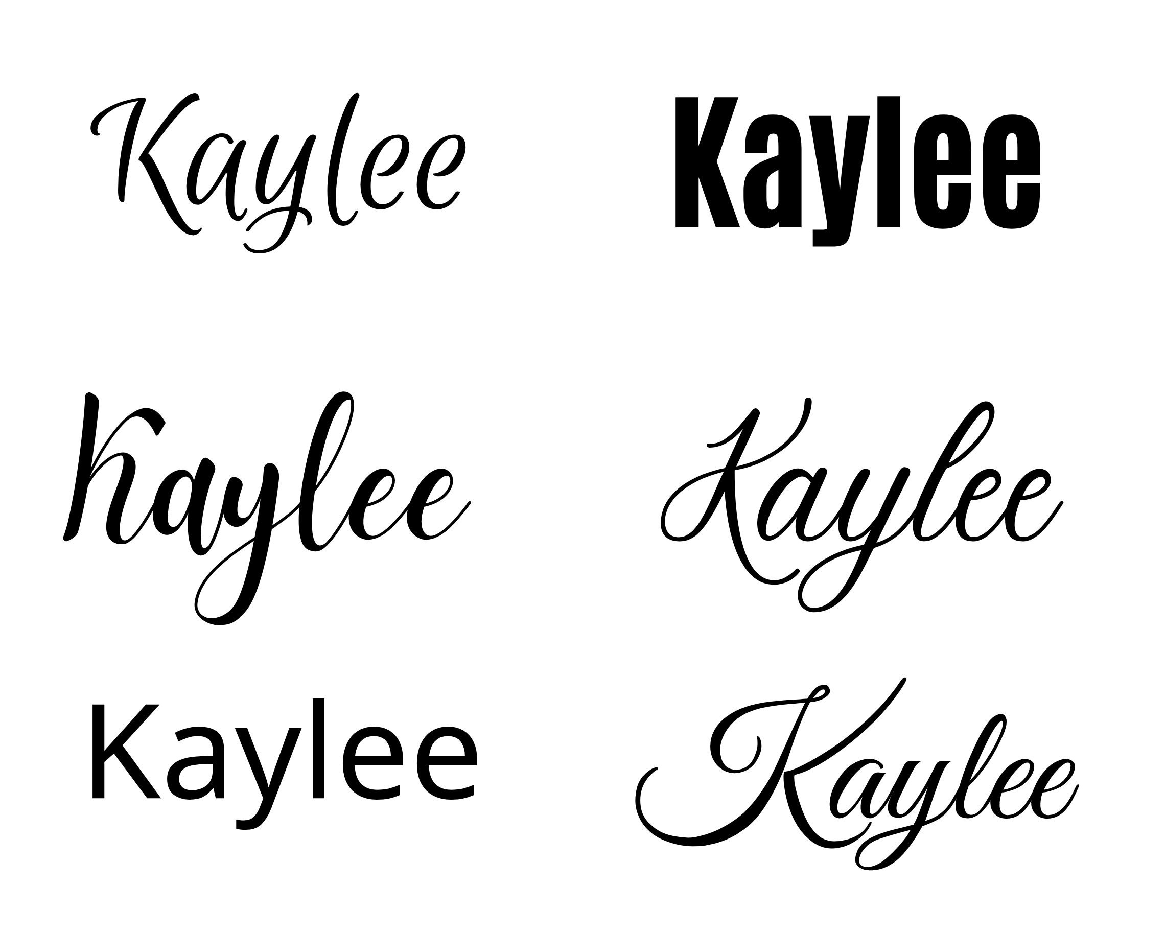 Kaylee Svg Kaylee Baby Name Svg Kaylee Wedding Name Svg - Etsy