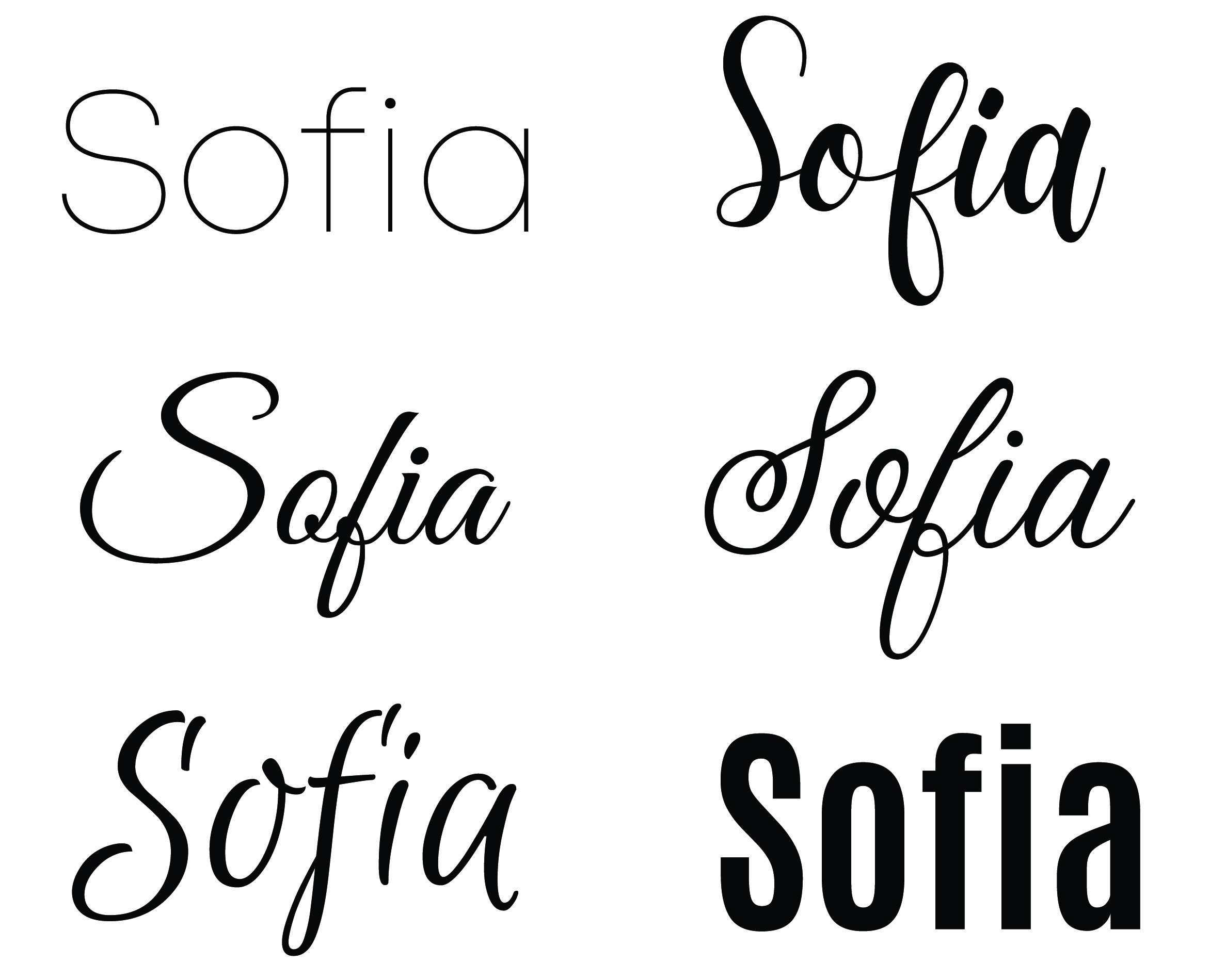 Sofia Svg Baby Names Svg Wedding Names Svg Etsy Australia