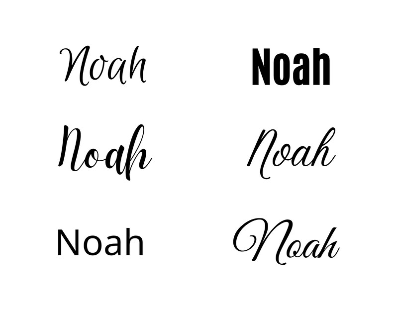 Noah Azael Lettering Noah Svg , Noah Baby Name Svg, Noah Wedding Name Svg - Etsy