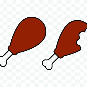 Muslo de pollo svg