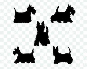 Scottie Dog Silhouette svg