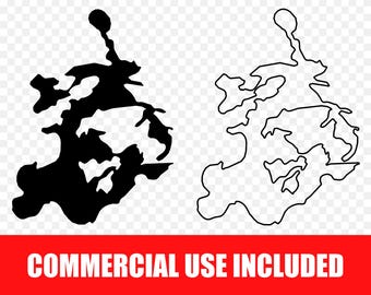 Fichier SVG, PNG et DXF du Lac des Bois, silhouette, contour, découpe laser, art lacustre américain, téléchargement numérique Cricut