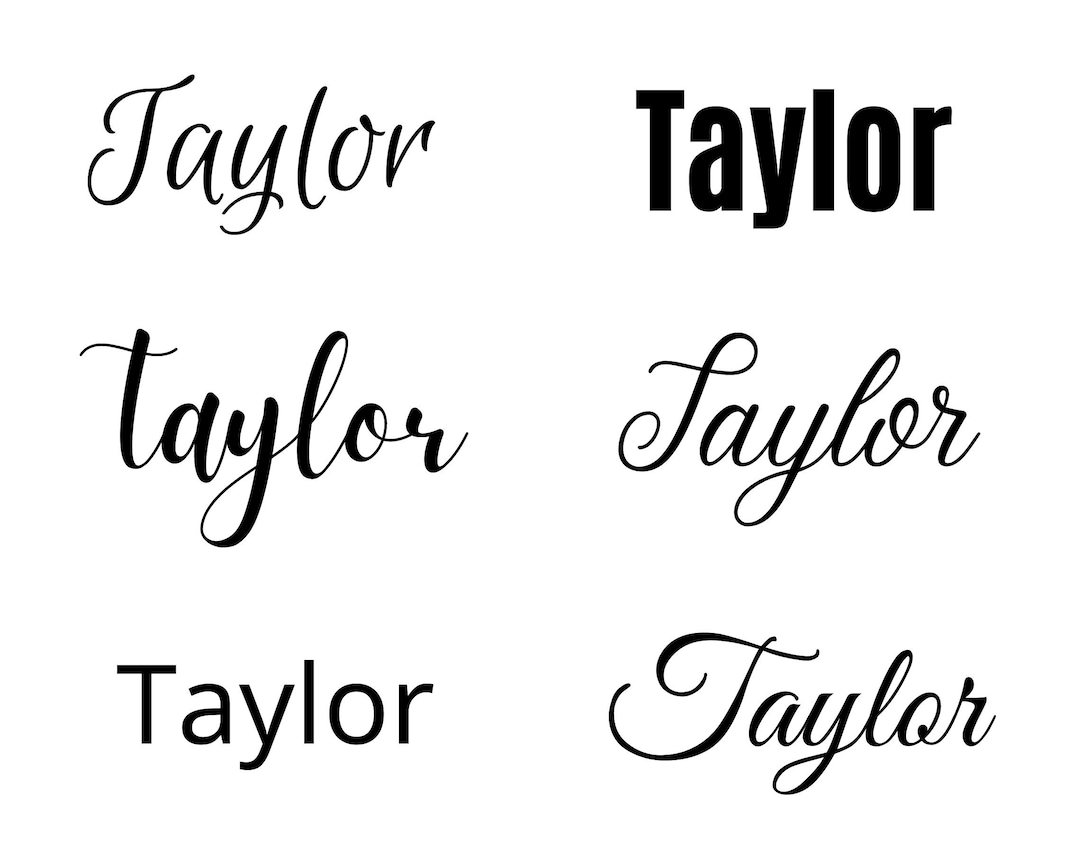 Taylor Svg , Taylor Baby Name Svg, Taylor Wedding Name Svg - Etsy
