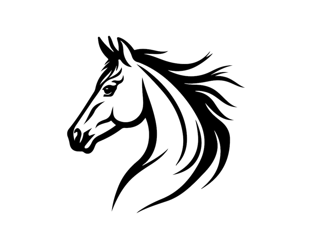 Horse Head Svg Etsy
