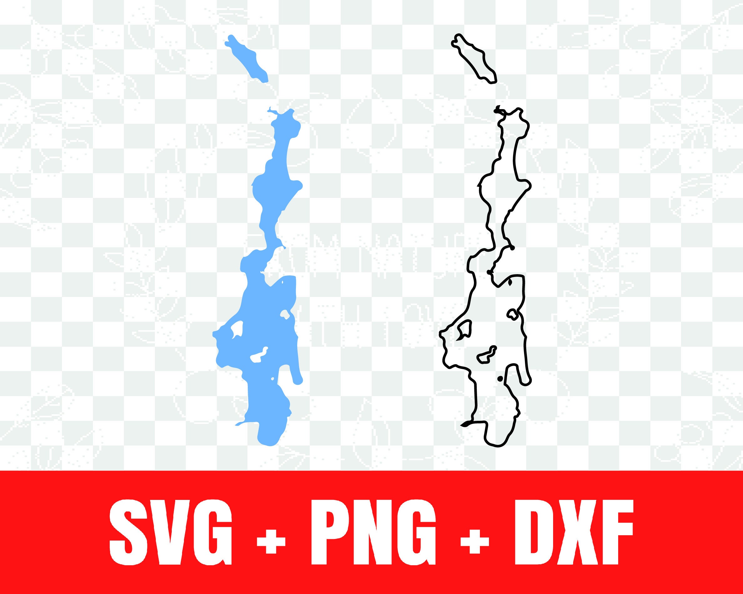 Priest Lake Svg Priest Lake Silhouette Svg Priest Lake Etsy