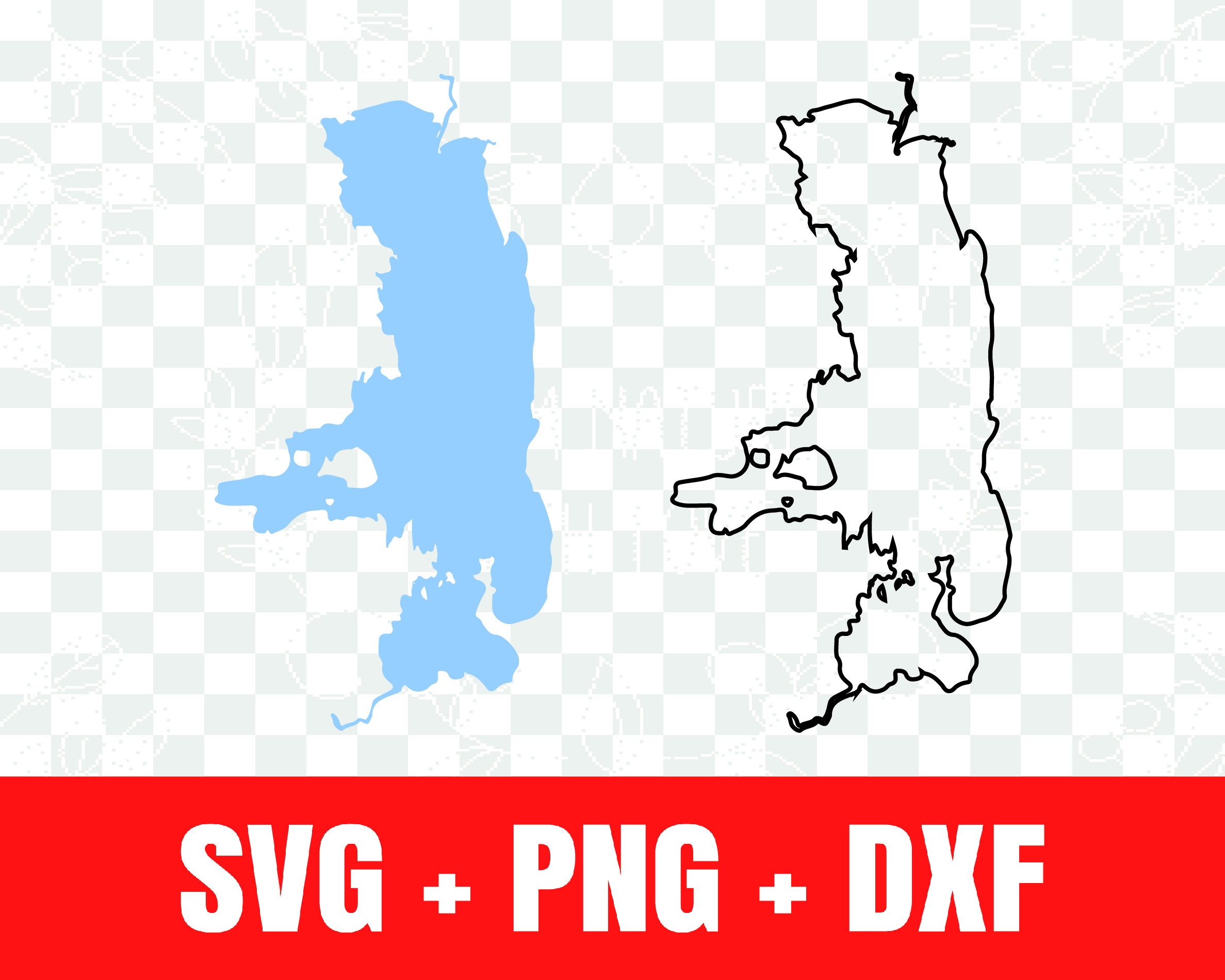 Flathead Lake Svg Flathead Lake Silhouette