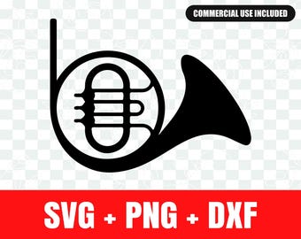 silhouette de cor d'harmonie (format SVG)