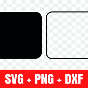 Afgerond Vierkant svg , Afgerond Vierkant silhouet svg, Afgerond Vierkant omtrek svg