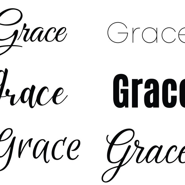 Grace svg , Baby Names svg, Wedding Names svg