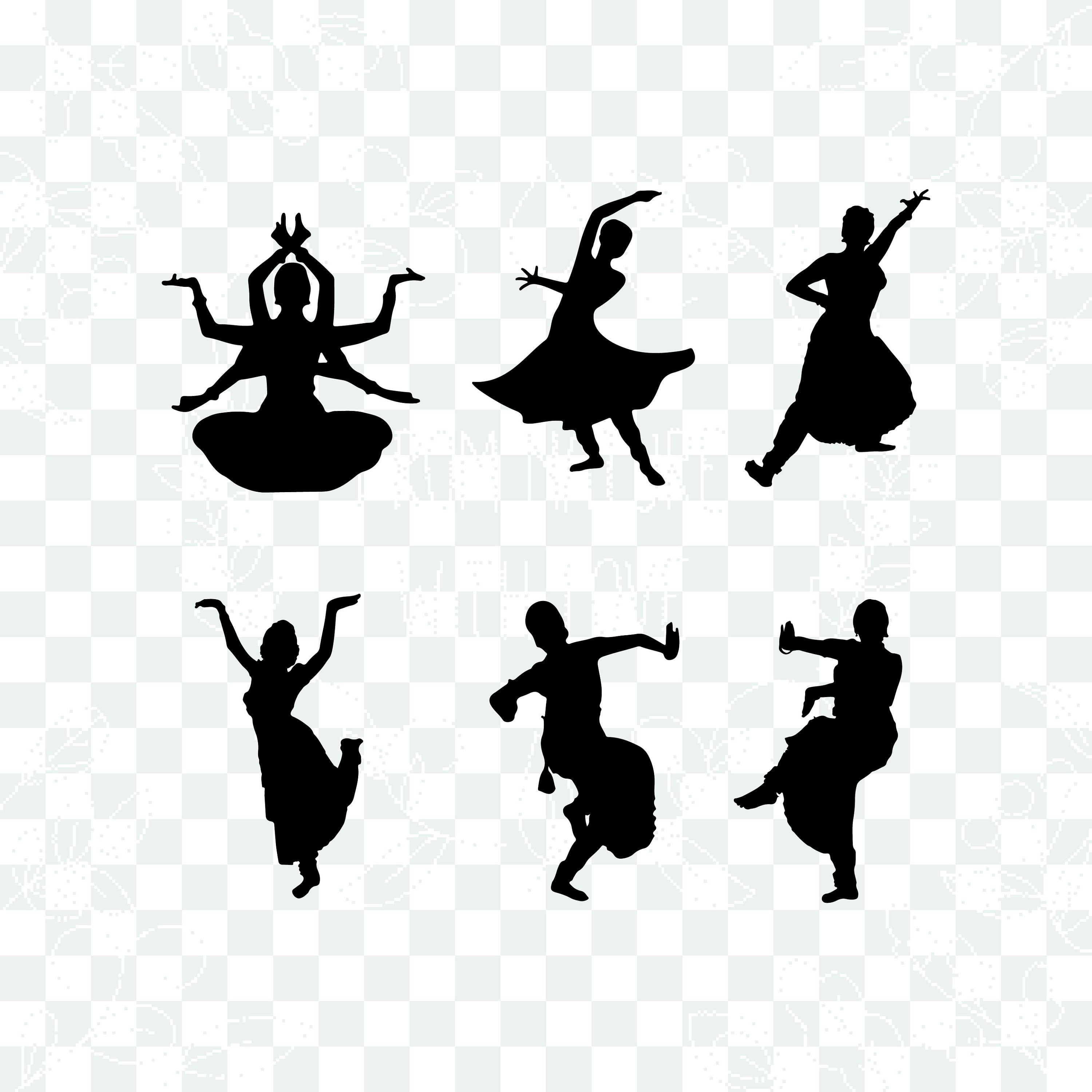 bharatanatyam silhouette