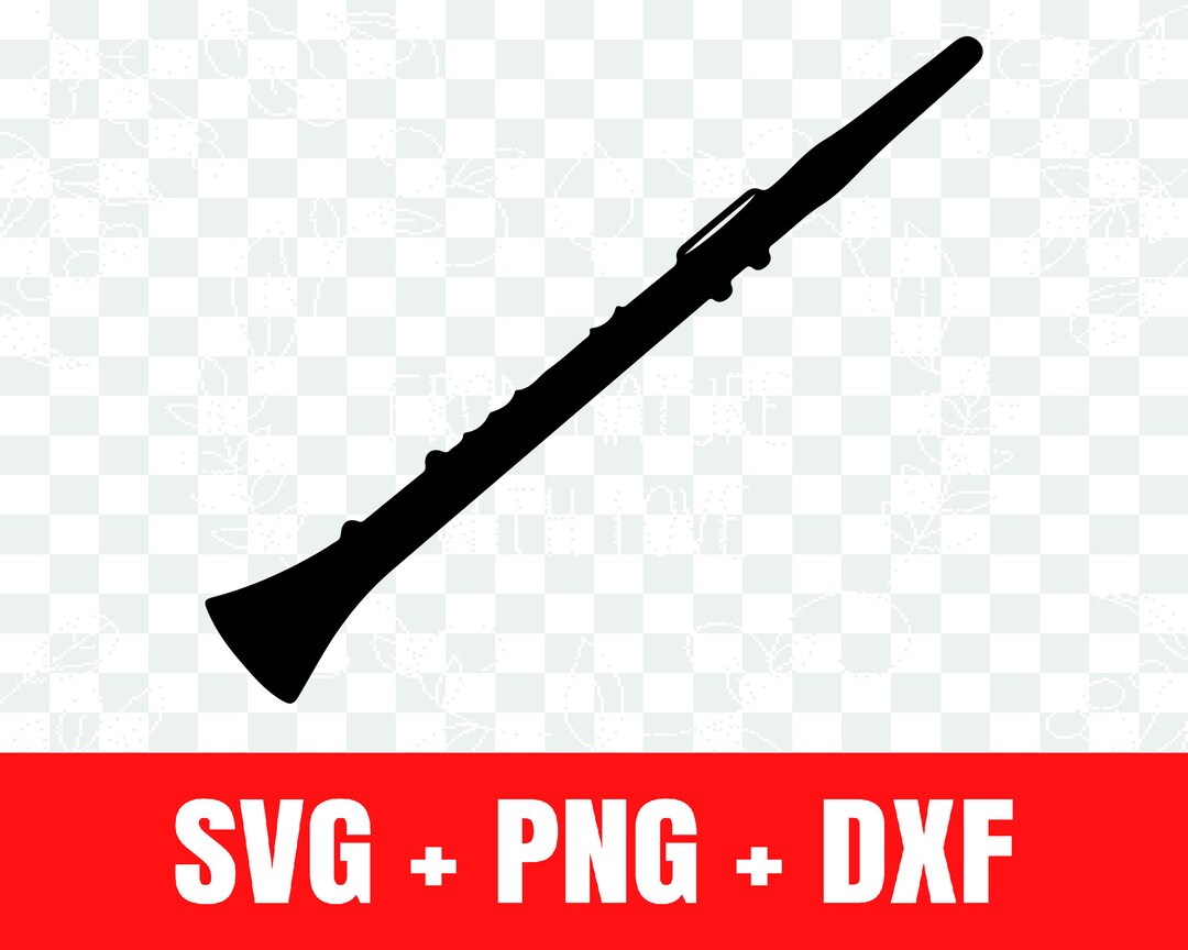 Clarinet Svg Clarinet Silhouette Svg - Etsy