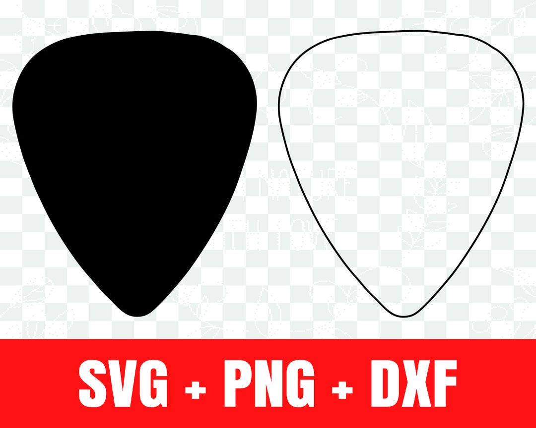 Guitar Pick silhouette svg, Guitar Pick outline svg