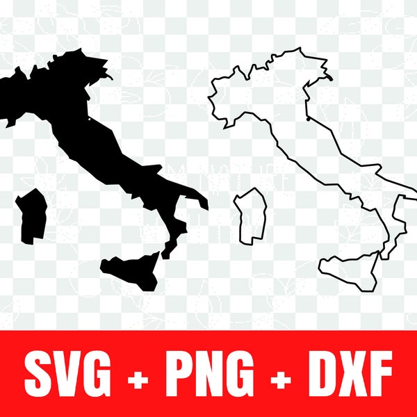 Italy Map svg , Italy silhouette svg, Italy outline svg,