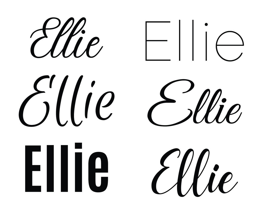 Ellie Svg , Baby Names Svg, Wedding Names Svg - Etsy
