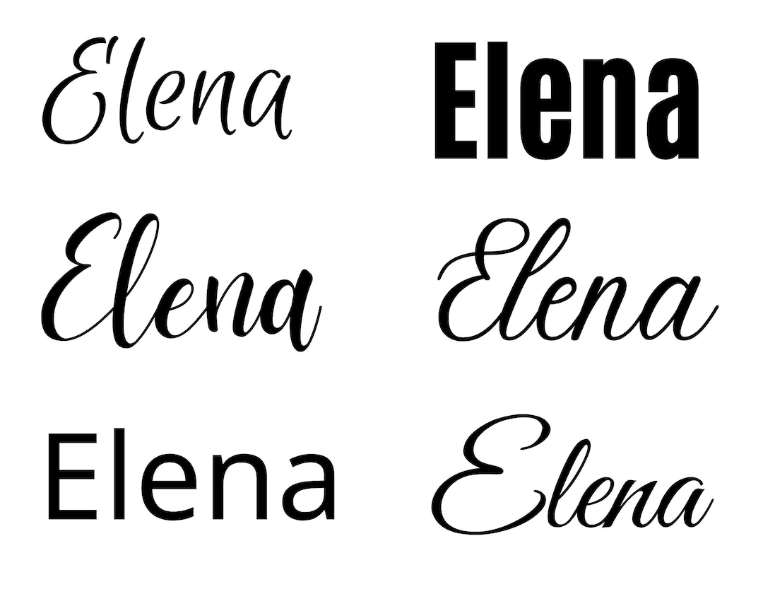 Elena Svg , Elena Baby Name Svg, Elena Wedding Name Svg Etsy