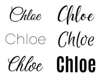 Chloe svg , Baby Names svg, Wedding Names svg