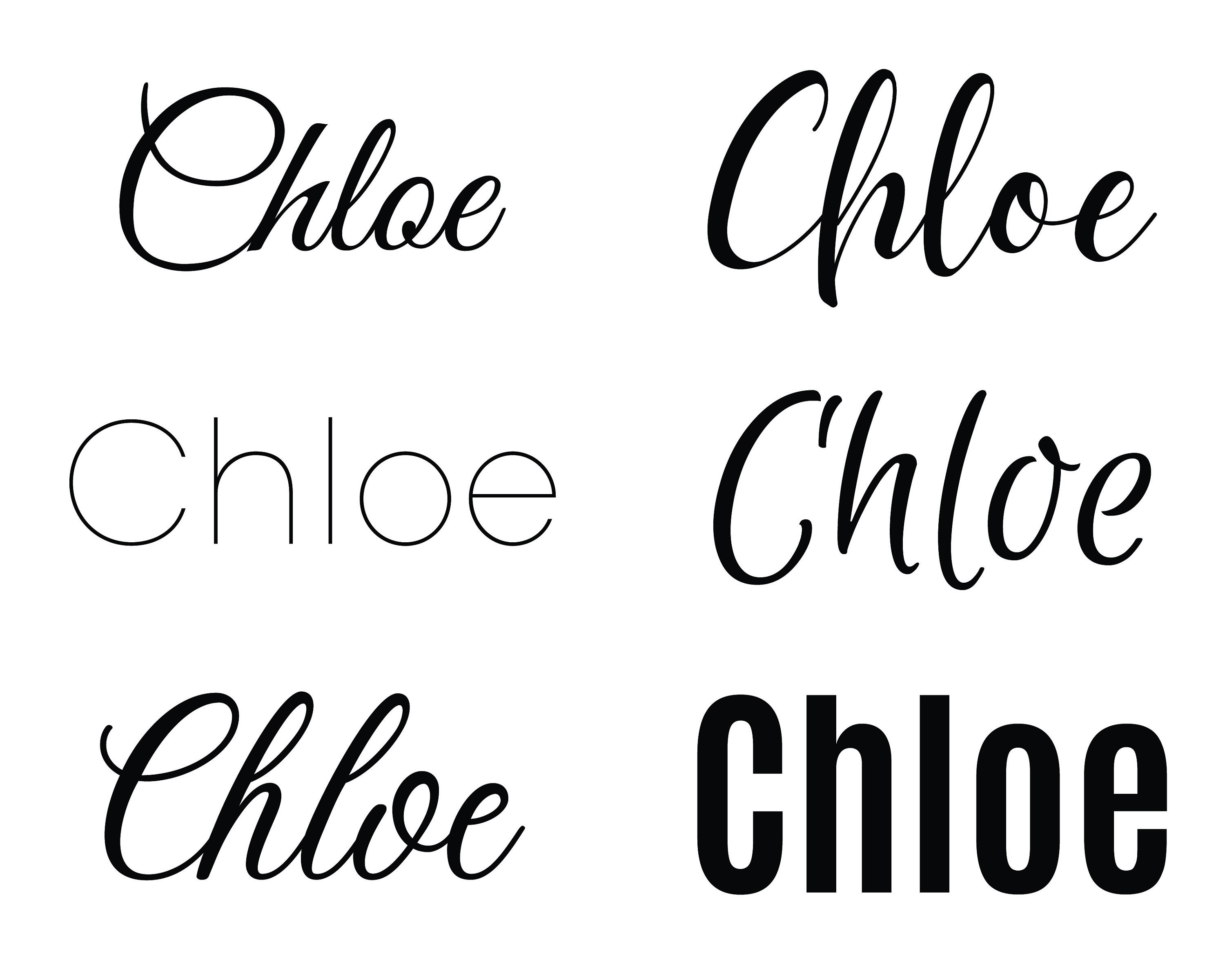 Chloe svg , Baby Names svg, Wedding Names svg