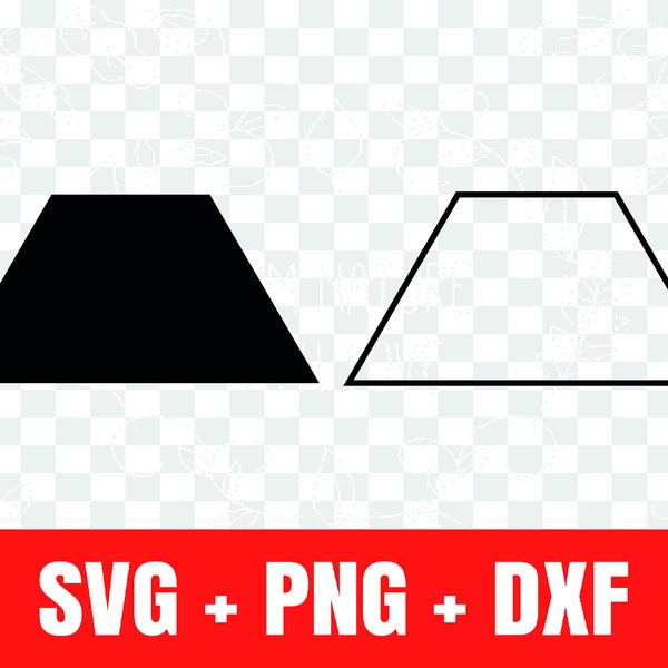 Trapezoid svg , Trapezoid silhouette svg, Trapezoid outline svg