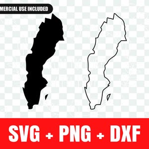 Sweden silhouette svg, Sweden outline svg