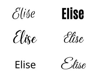 Elise svg , Elise Baby Name svg, Elise Wedding Name svg