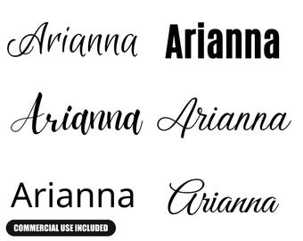 Arianna svg, Arianna Baby Name svg, Arianna Wedding Name svg