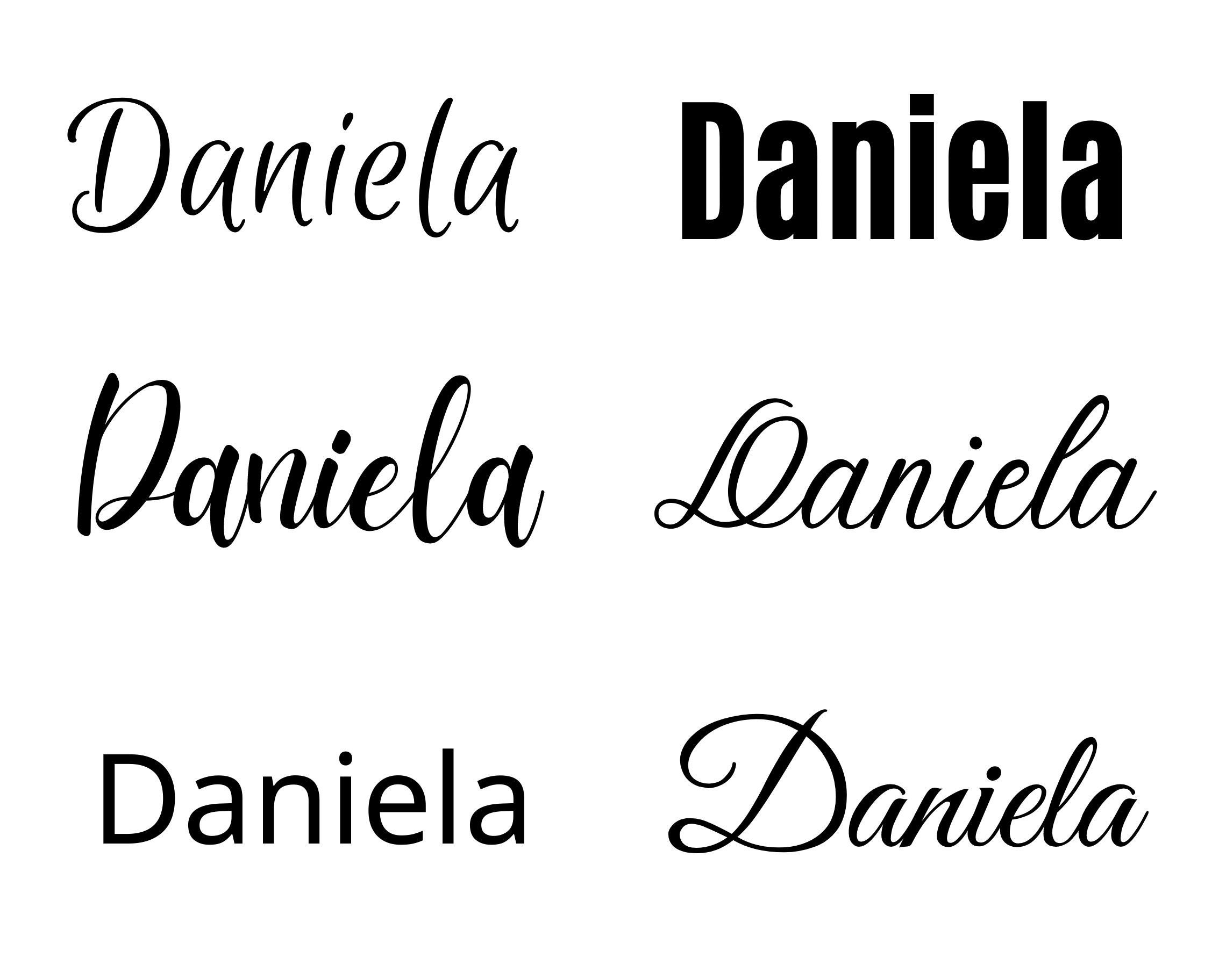 Daniela Svg Daniela Baby Name Svg Daniela Wedding Name Svg Etsy
