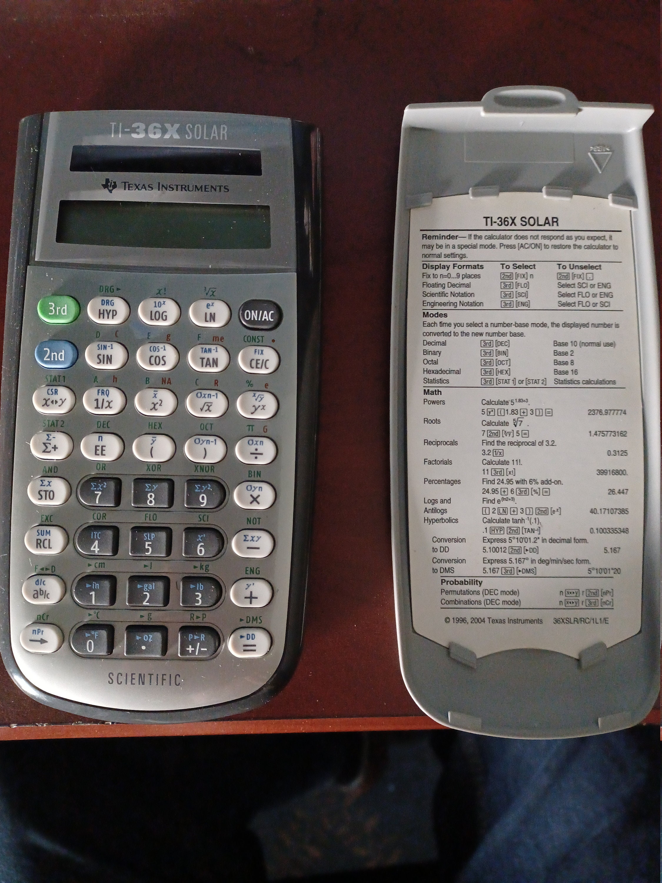 TI 36X Scientific Calculator - Used 1 Semester in College - Etsy New Zealand