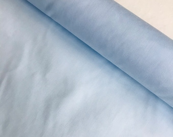 Plain Sky Blue Polycotton Fabric// Polycotton fabric, Baby blue fabric, Light blue fabric, Sky blue fabric, Pale blue fabric, Summer fabric