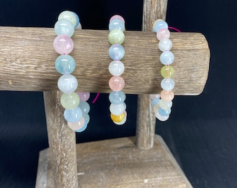 Morganite Bracelet: Healing Crystal, Pisces Zodiac