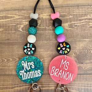 Be Kind Lanyard; Counselor Lanyard; Positive Thoughts Lanyard