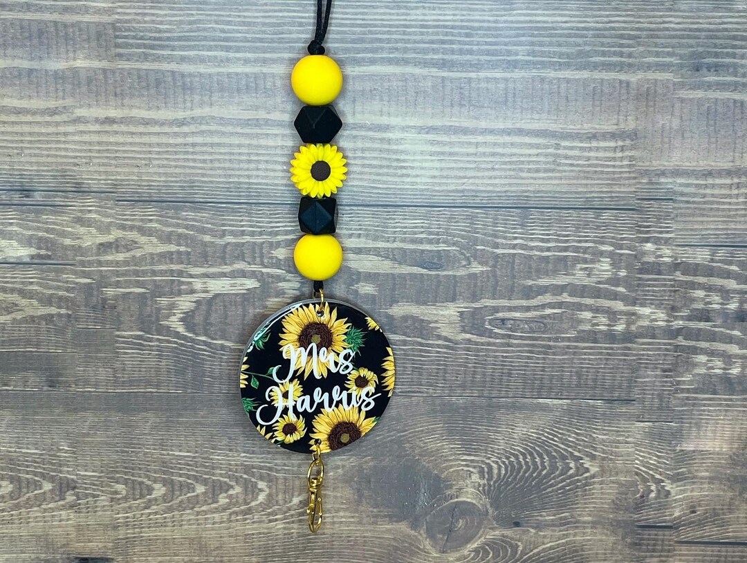 Sunflower Lanyard Etsy