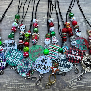 Gestalten Sie Ihr eigenes Weihnachtslanyard, personalisiertes Weihnachtslanyard