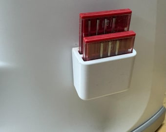 Porta-paquetes de agujas dobles - Adhesivo (compatible con paquetes de 5 agujas Bernina y Schmetz, o incluso más)
