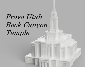 Templo Rock Canyon de Provo, Utah - Archivo digital - Imprimible en 3D