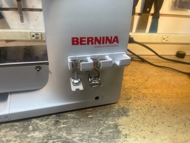 Bernina 9 mm Stick on Presser Feet Rack (holds 3 Feet) - Newest Bernina Coded Feet