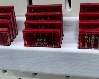 Porta agujas Bernina (capacidad para 12 paquetes) - Diseñado para mi torre de accesorios Bernina