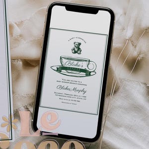 Babyshowerinbjudan: Polobjörnsbrunch (digital inbjudan) bild 7