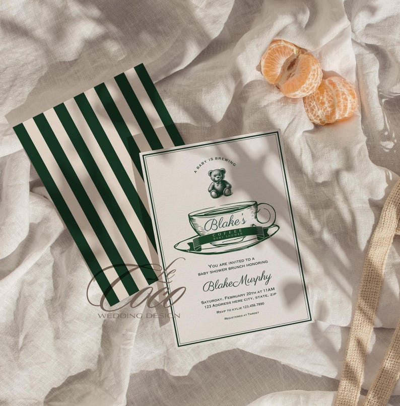 Babyshowerinbjudan: Polobjörnsbrunch (digital inbjudan) bild 10
