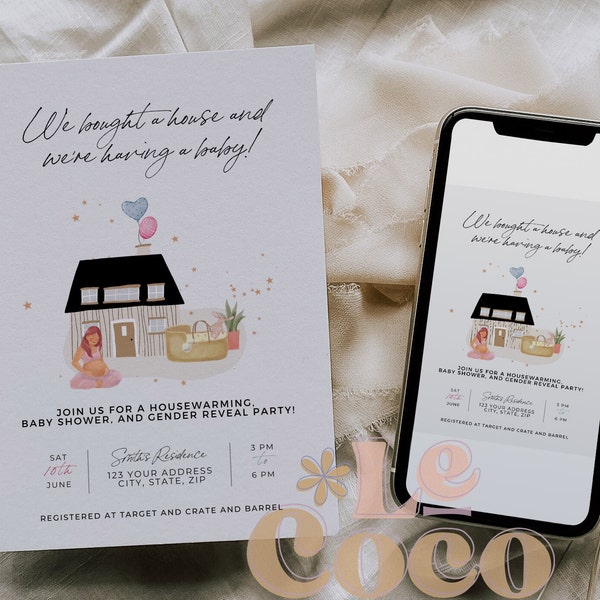 Housewarming Party Invitation Template, Editable Housewarming Party Invitation, Minimal Housewarming Party Invitation Template, Housewarming