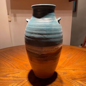 Vintage Signed Vase Pottery