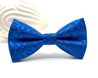 Royal Blue Bow Tie, Bow Tie, Satin Bow Tie, Wedding Bow Tie, Groom's Bow Tie, Ring Bearer, Groomsman Bow Tie, Men's Bow Tie, For Boys, Kids