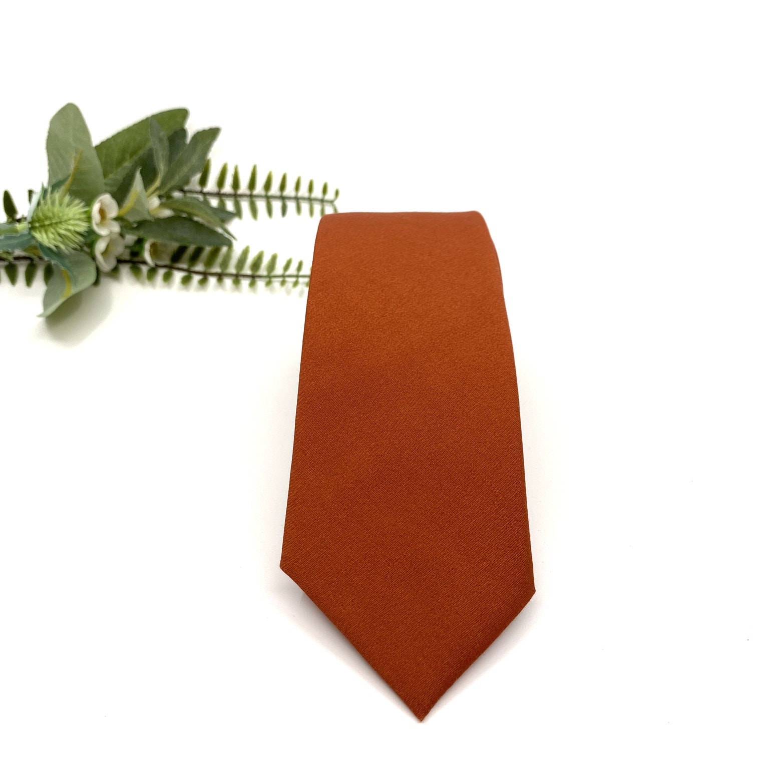 burnt orange tie next