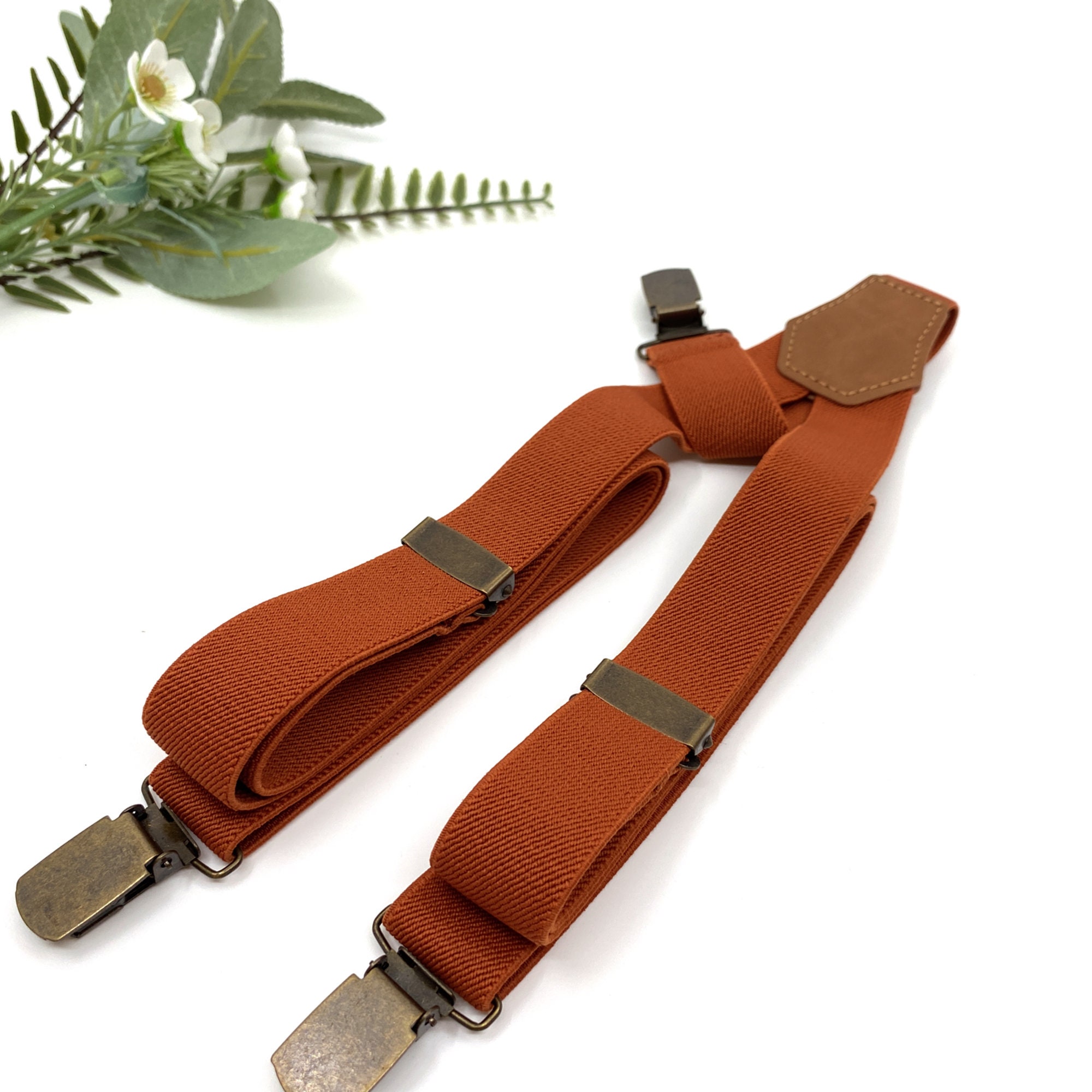 Ensemble Nœud Papillon Et Bretelles Orange Body Strenth, Taille Adulte 47 Pouces, Neuf Avec étiquettes