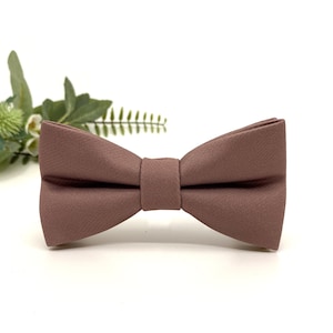 Dusty Rose Bow Tie: Wedding, Groomsman, Baby, Kids