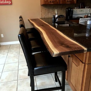 Live edge wood console,Handmade Table, Live Edge Table, Black Walnut Table, Dining Table, Custom Walnut Table, Walnut Dining Table