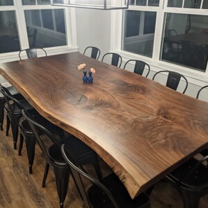 Custom table, Kitchen table, Live edge dining table, Live edge coffee table , Solid black walnut, İndustrial table, Live edge walnut table,
