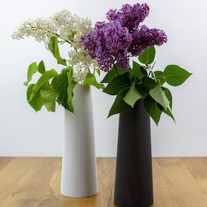 Vase DUBAI Dekovase Blumenvase wasserdicht Dekoration Trockenblumen Pampasgras Schnittblumen 3D Druck Bild 3