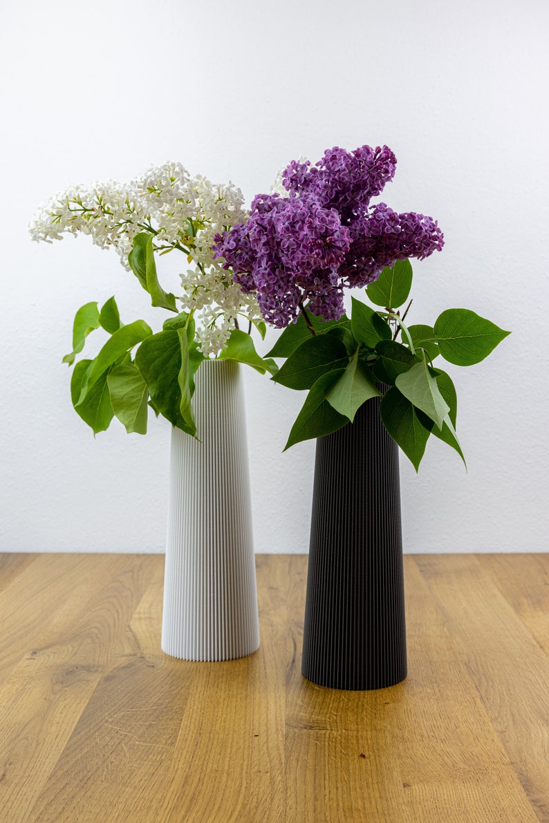 Vase DUBAI Dekovase Blumenvase wasserdicht Dekoration Trockenblumen Pampasgras Schnittblumen 3D Druck Bild 3