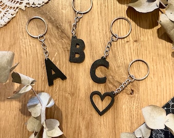 Keychain - letter - heart - accessories - 3D printing